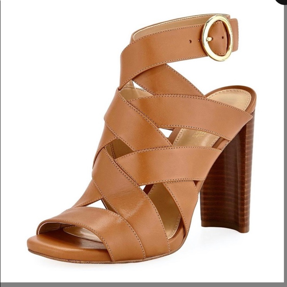 Michael Kors Alana Leather Sandal Size 6.5M